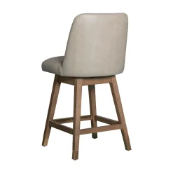 Amelia Upholstered Swivel Stool