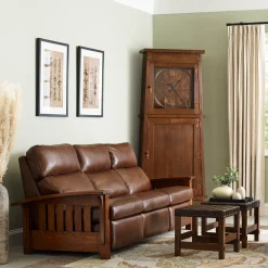 Asheville Clock with Strap Hinge