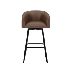 Barrel Bar Stool - Brown