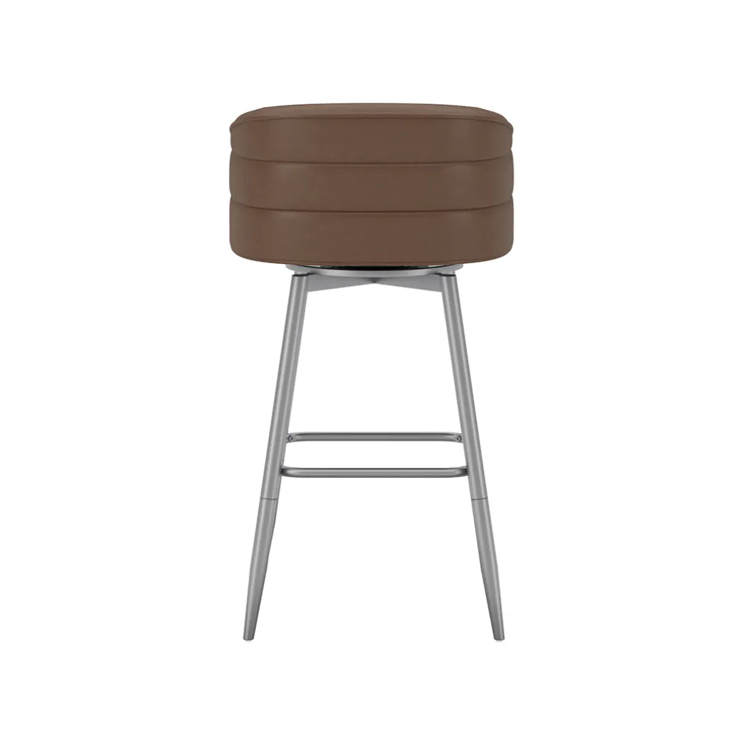 Barrel Bar Stool - Brown