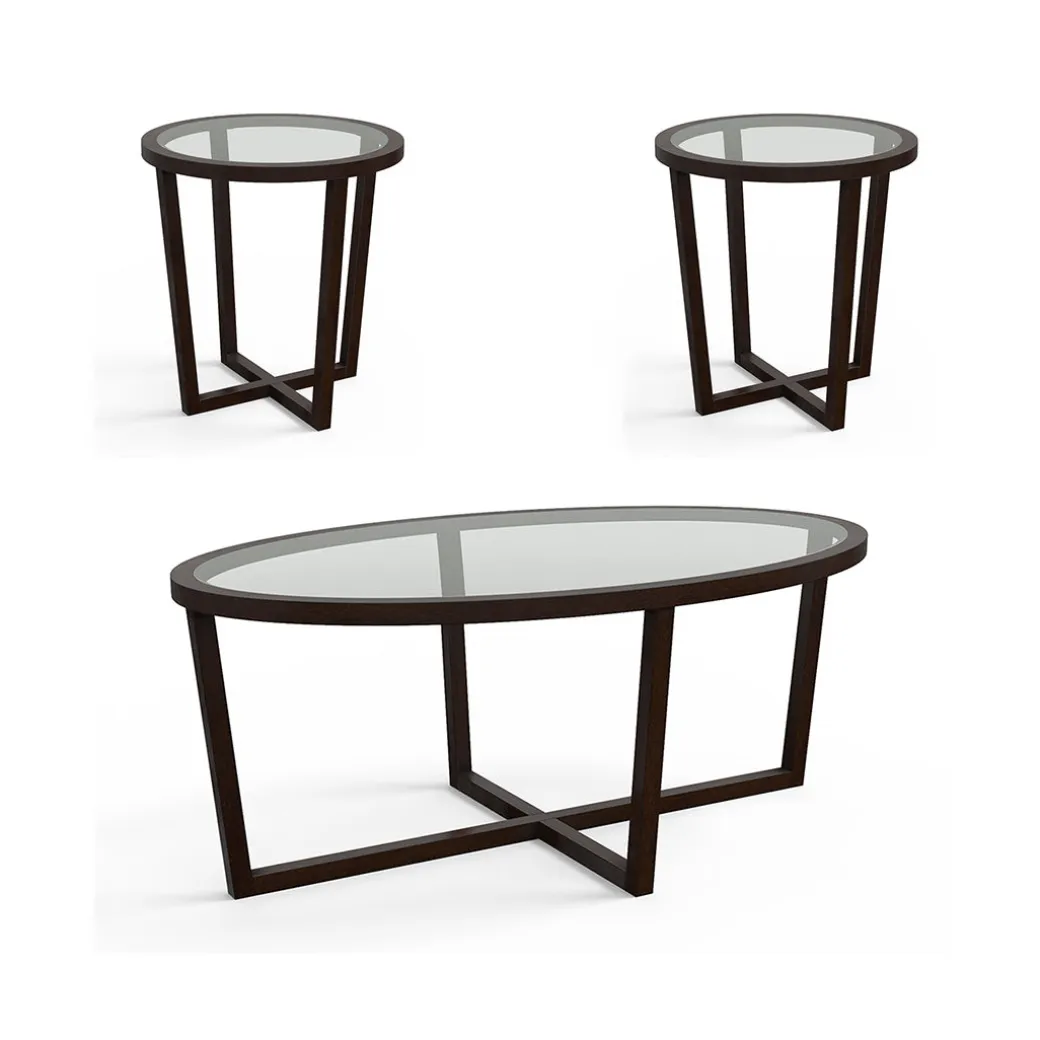 Bowen Table Trio - Brown