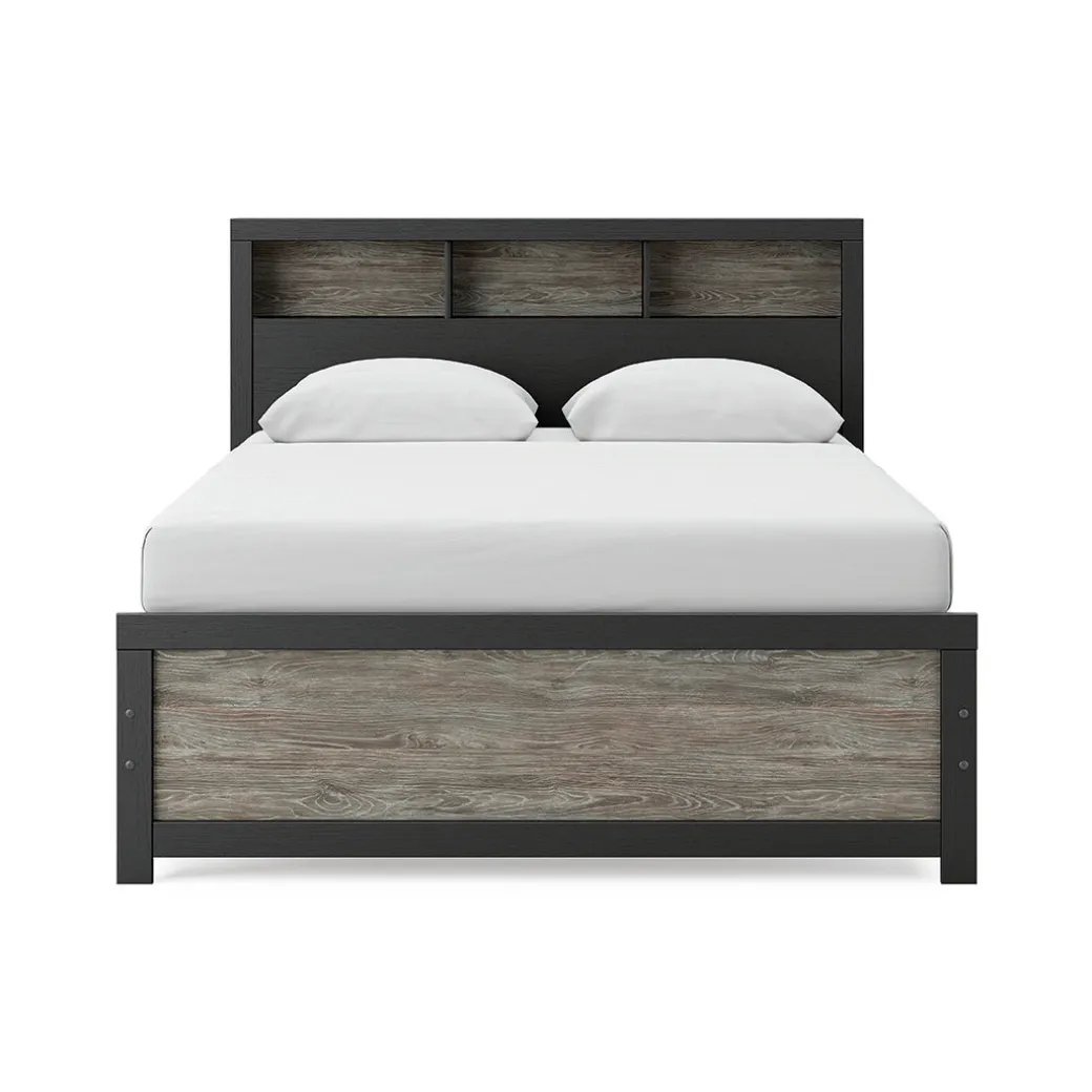 Broachmyn Black Bedroom Group with Mattress & Foundation - Queen