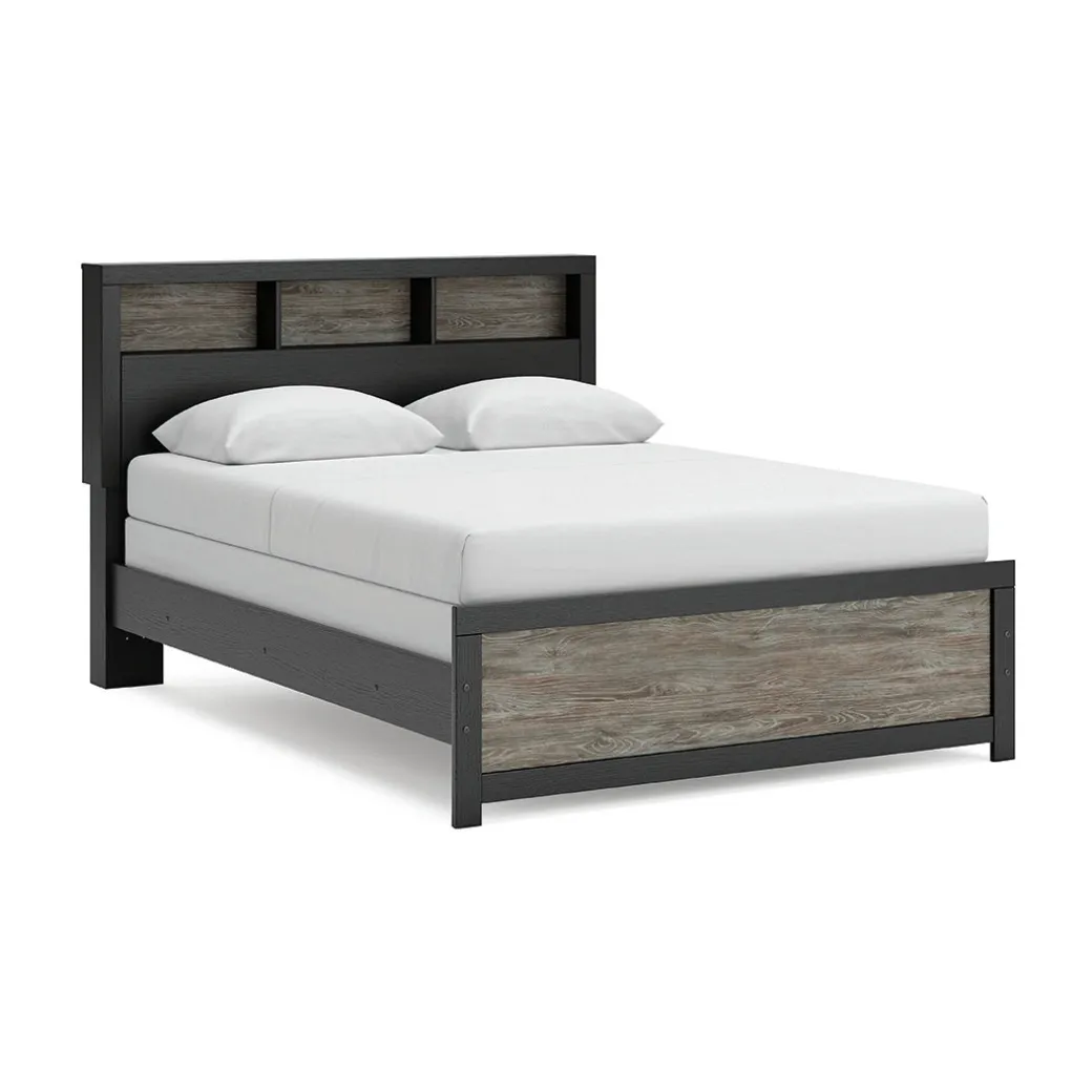 Broachmyn Black Bedroom Group with Mattress & Foundation - Queen