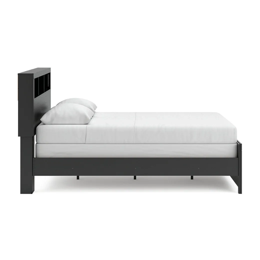 Broachmyn Black Bedroom Group with Mattress & Foundation - Queen