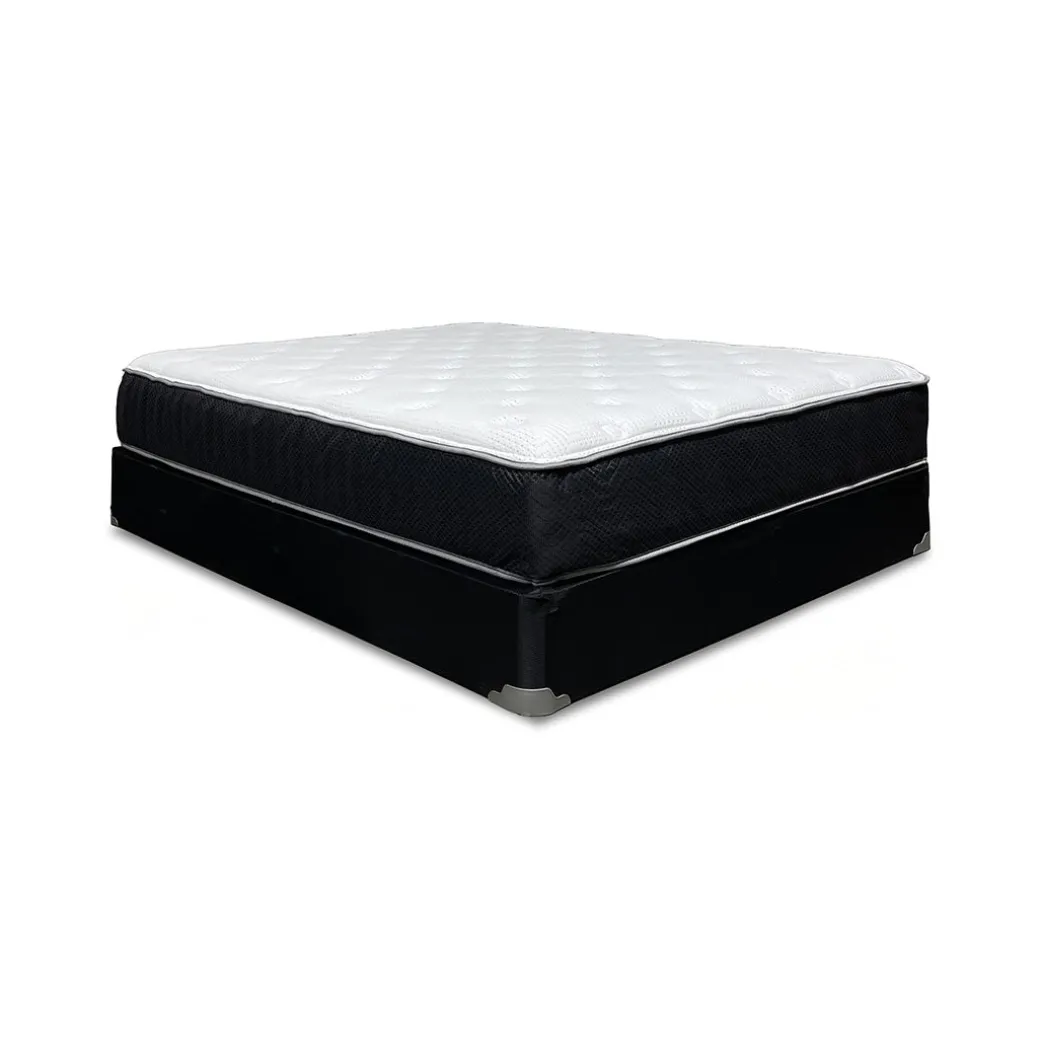 Broachmyn Black Bedroom Group with Mattress & Foundation - Queen