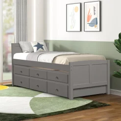Captains Trundle Bed with Storage - Twin