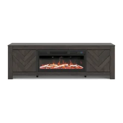 Cayboni Black TV Stand - 71 Inches