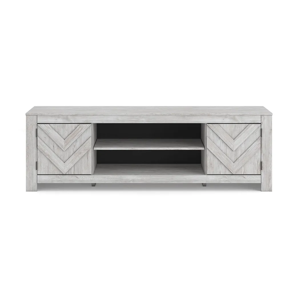 Cayboni White TV Stand - 71 Inches