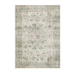 Charleston Ivory Washable Rug