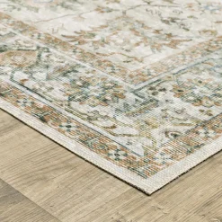 Charleston Ivory Washable Rug