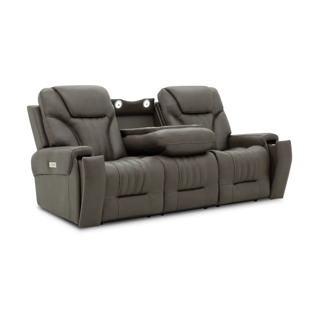 Clark Zero-G Home Theater Leather Sofa