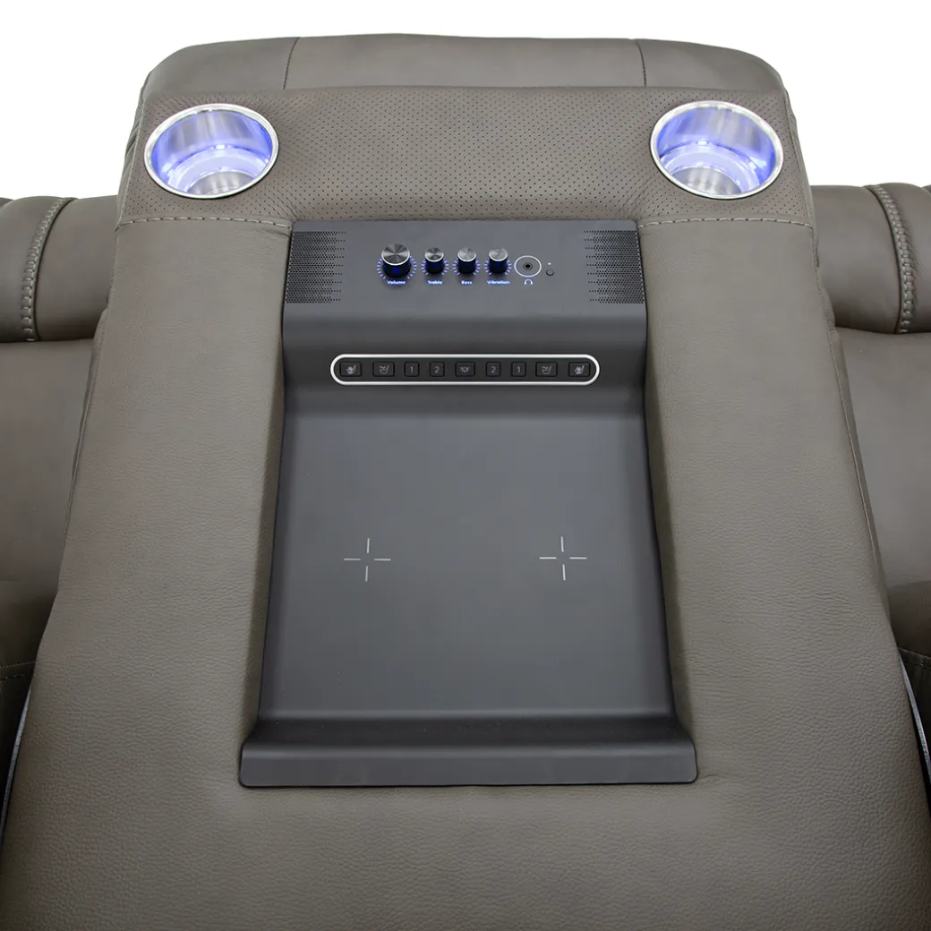 Clark Zero-G Home Theater Leather Sofa
