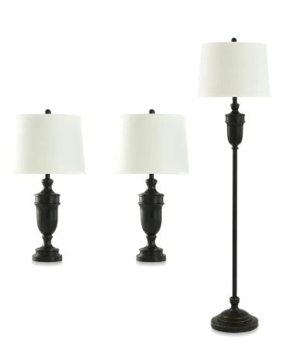 Classic Bronze Lamp Trio