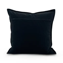 Cotton Velvet Pillow - Black