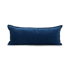 Cotton Velvet Pillow - Blue