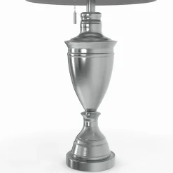 Dolan Brushed Steel Lamp