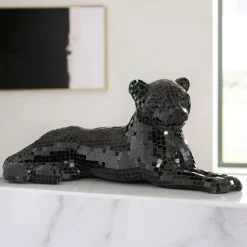 Drice Panther Sculpture - Black