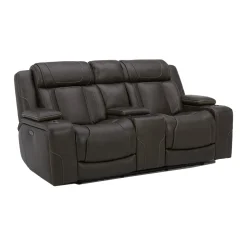 First Class Power Reclining Loveseat with Console
