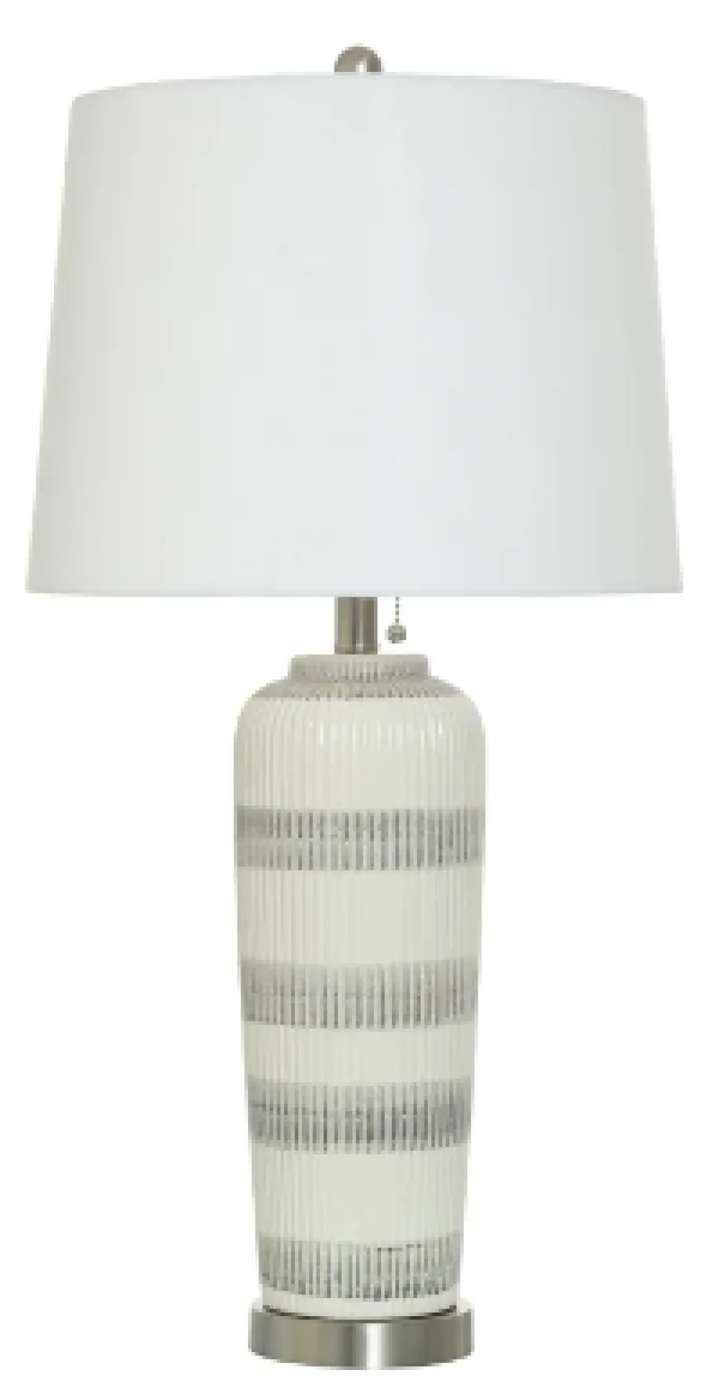 Gray Ivory Ceramic Table Lamp