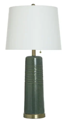 Green Ceramic Table Lamp