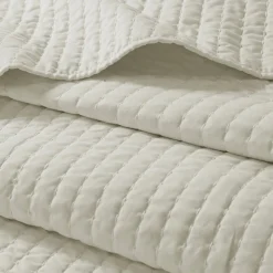Keaton Cream Coverlet Set