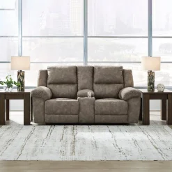 Laresview Reclining Loveseat with Console