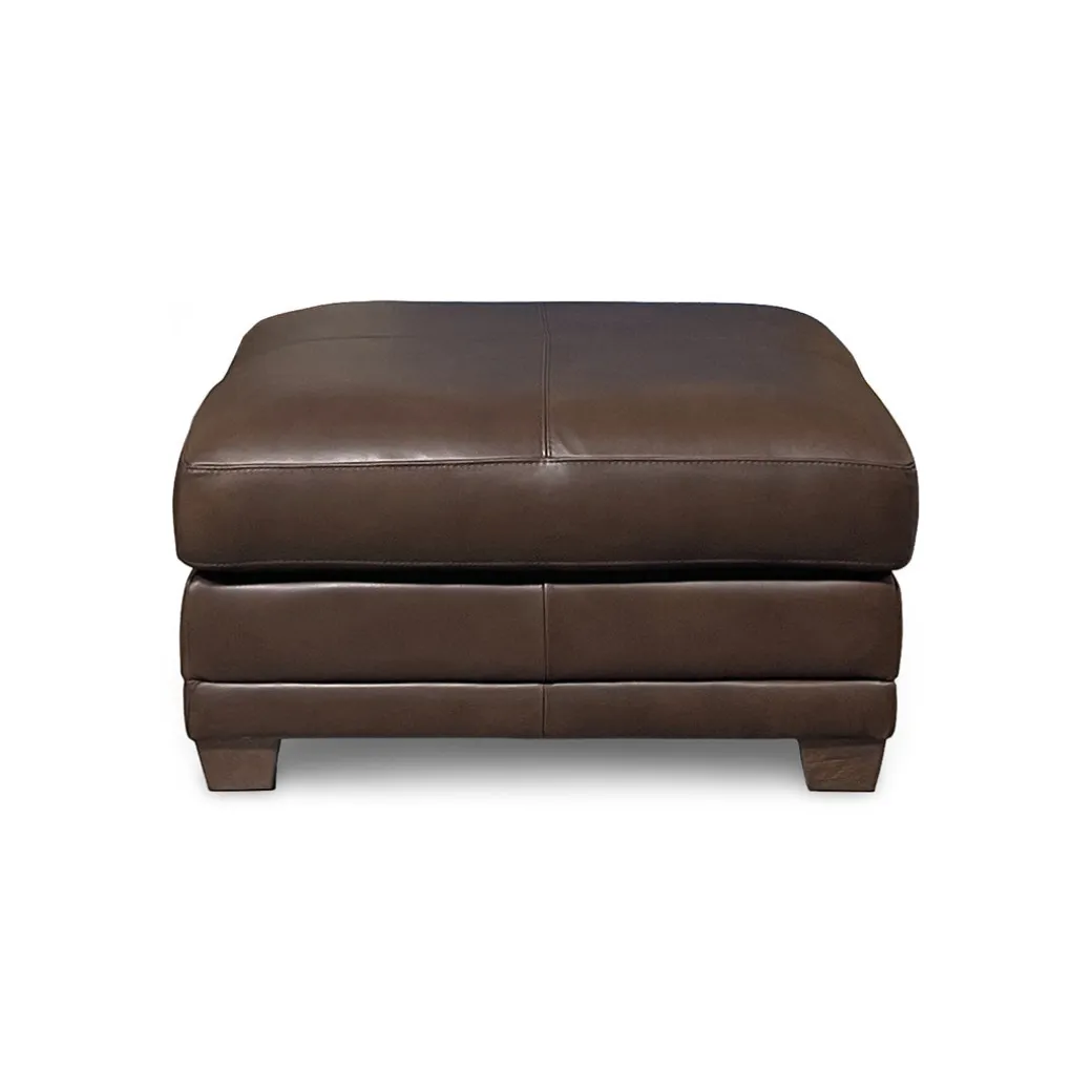 Livorno Leather Sectional II with Ottoman