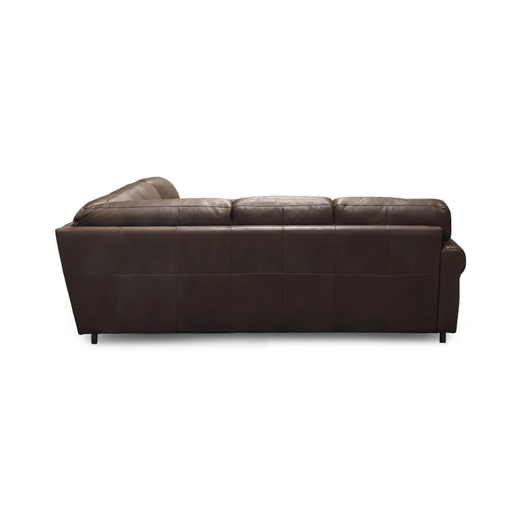 Livorno Leather Sectional I with Ottoman