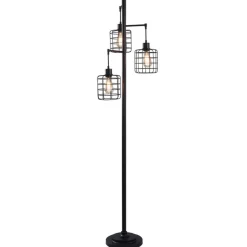 Madison Bronze Cage Chade Floor Lamp