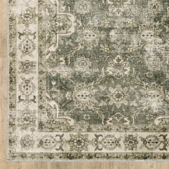 Malibu Olive Washable Rug