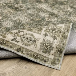 Malibu Olive Washable Rug