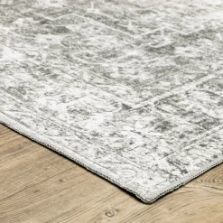 Malibu Platinum Washable Rug
