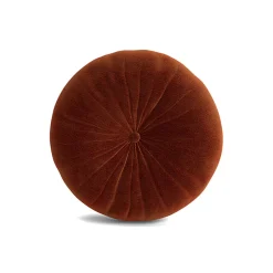 Minka Red Round Accent Pillow