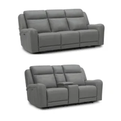 Montana Power Reclining Sofa and Loveseat