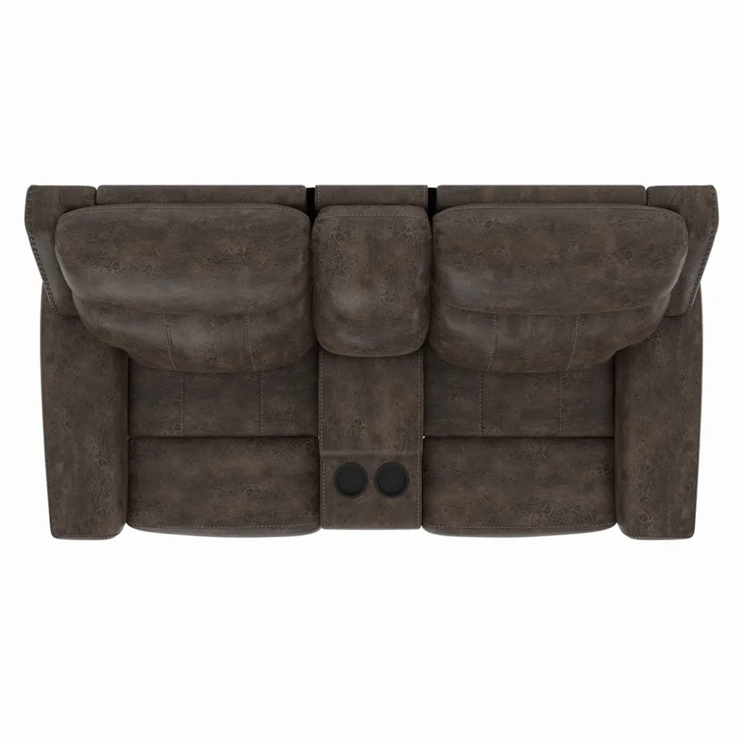 Quade Manual Reclining Loveseat with Console