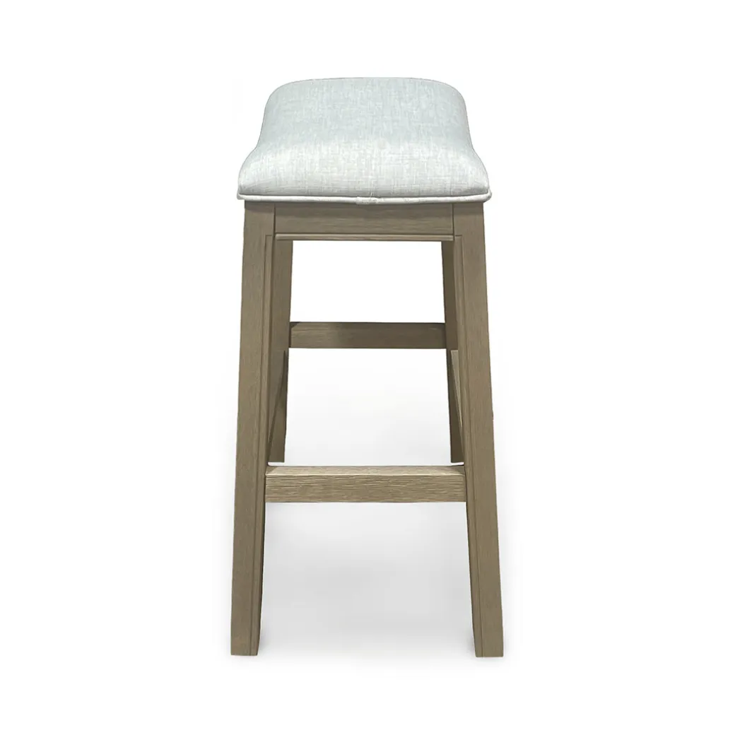 Rylan Upholstered Stool - Gray