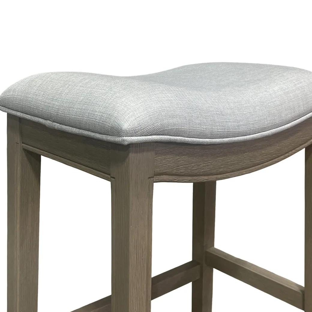 Rylan Upholstered Stool - Gray