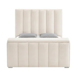 Serenity Upholstered Bed with Speakers