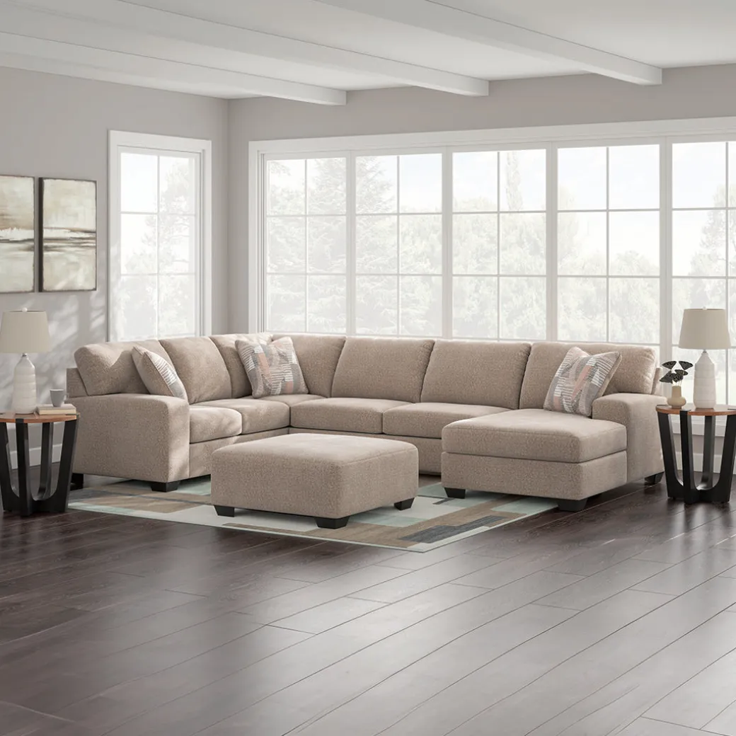 Seyler Sectional Right Chaise with Ottoman