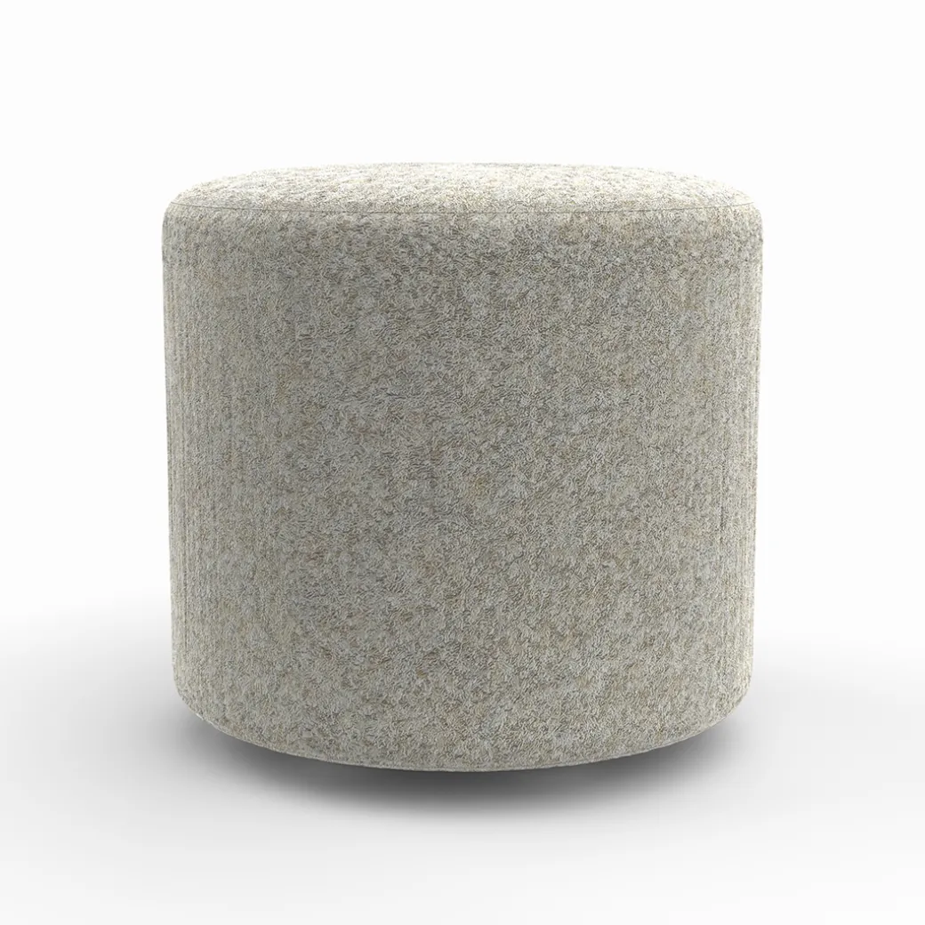 Small Round Ottoman with Casters