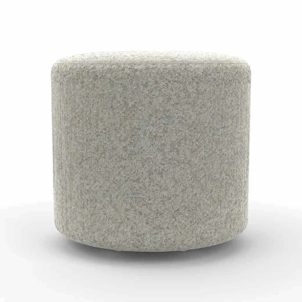 Small Round Ottoman with Casters