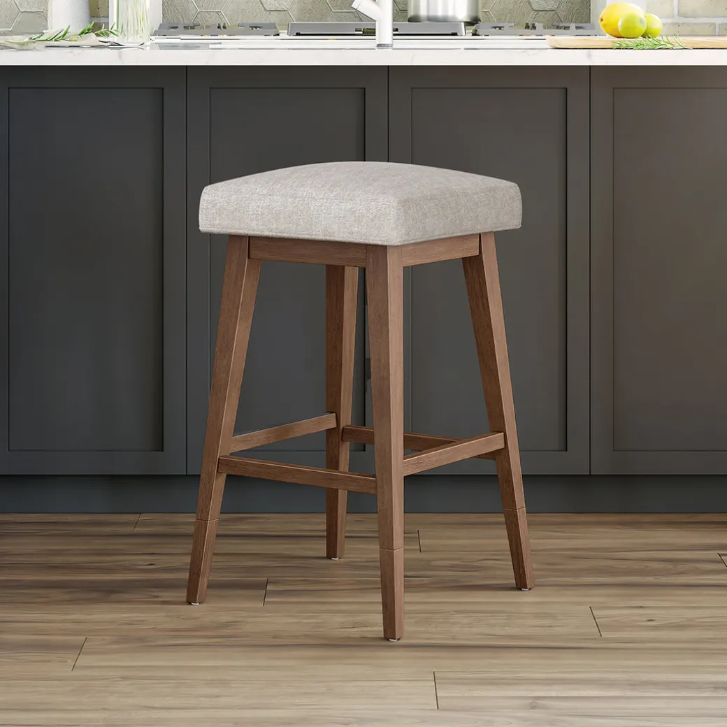 Square Bar Stool - Beige