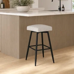 Square Bar Stool - Beige