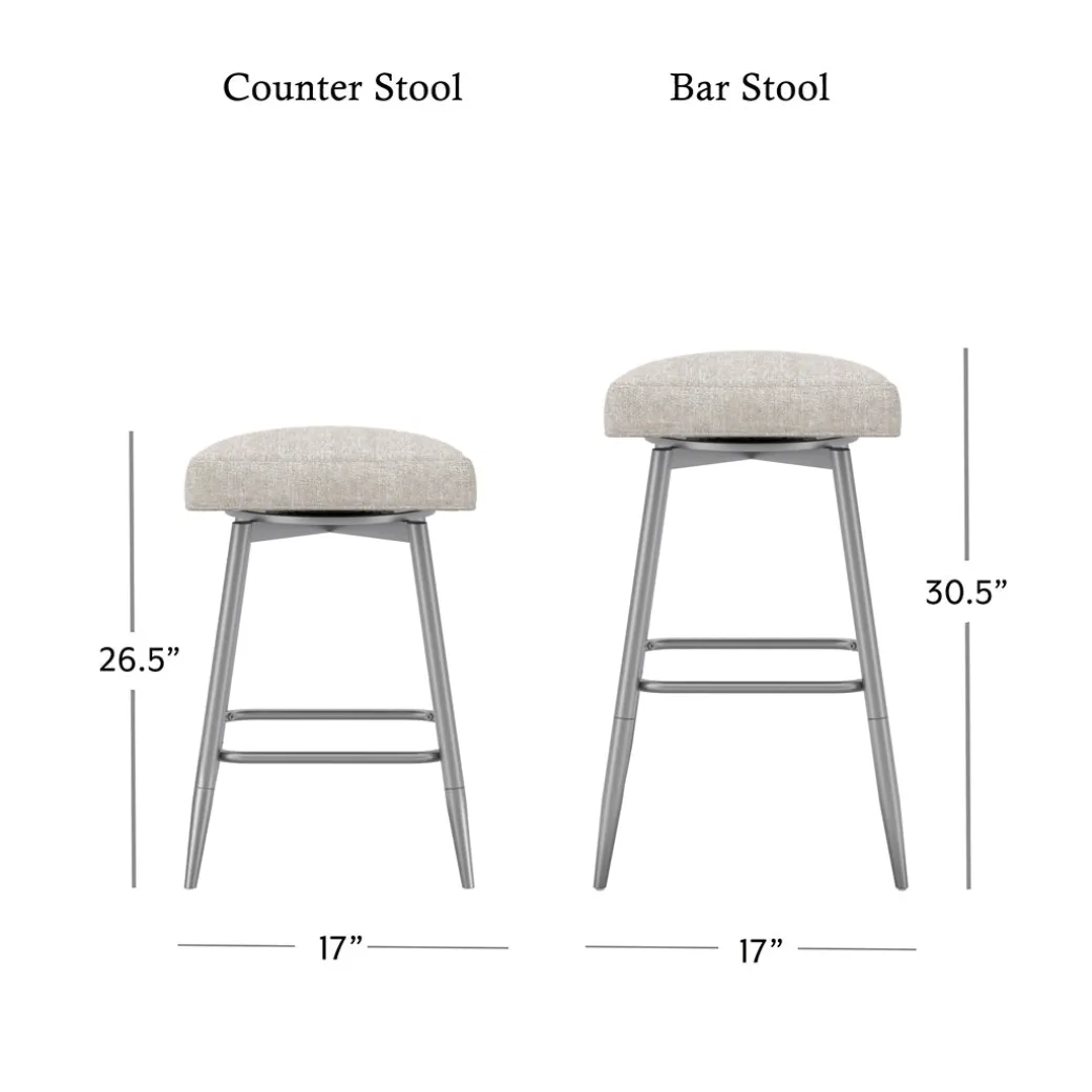 Square Bar Stool - Beige