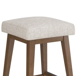 Square Bar Stool - Beige