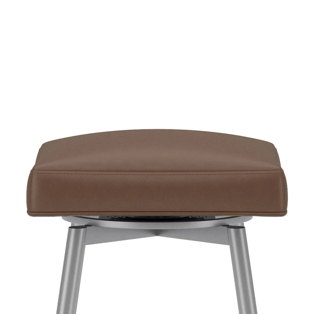 Square Bar Stool - Brown