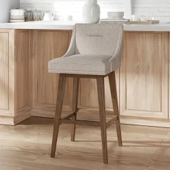 Tapered Bar Stool - Beige