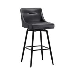 Tapered Bar Stool - Black