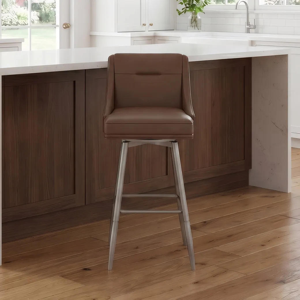 Tapered Bar Stool - Brown