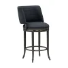 Torres Upholstered Swivel Counter Stool